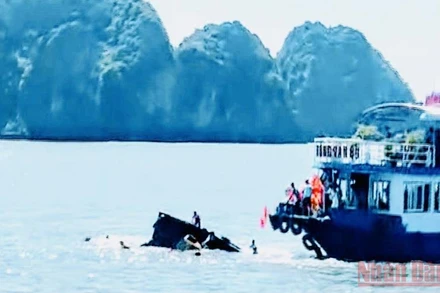 Hiện trường vụ tai nạn làm 1 du khách tử vong.