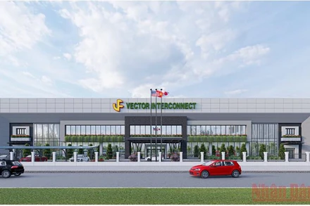 Phối cảnh Dự án nhà máy sản xuất bảng mạch in và vi cơ điện tử (MEMS) với tổng mức đầu tư 60 triệu đô-la Mỹ.