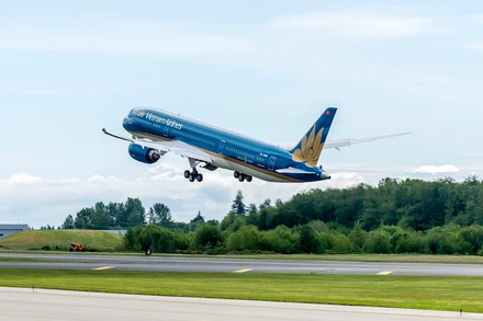 Máy bay của Vietnam Airlines (Ảnh minh họa: VNA).
