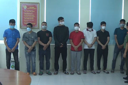 Các đối tượng bị bắt trong vụ án liên quan đến đường dây đánh bạc hàng nghìn tỷ đồng qua mạng Internet.