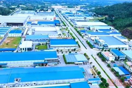 Khu Công nghiệp Điềm Thụy A rộng 180ha đến nay cơ bản được lấp đầy bởi các dự án FDI.