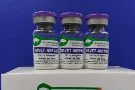 NAVET-ASFVAC của Công ty NAVETCO là vaccine đầu tiên được phép lưu hành thương mại. (Ảnh: Công ty Navetco)