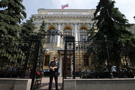 Ngân hàng Trung ương Nga tại Moskva. (Ảnh: Reuters)