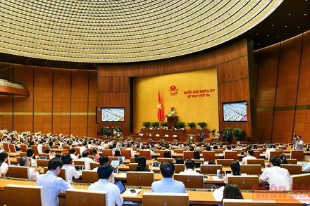 Quang cảnh một phiên họp tại Kỳ họp thứ ba, Quốc hội khóa XV. (Ảnh: THỦY NGUYÊN)