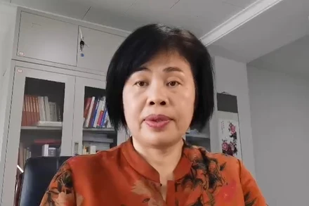 Giáo sư Phan Kim Nga, nghiên cứu viên cao cấp của Viện Nghiên cứu chủ nghĩa Mác thuộc Viện Khoa học xã hội Trung Quốc.