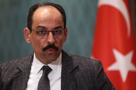 Người phát ngôn của Tổng thống Thổ Nhĩ Kỳ, ông Ibrahim Kalin phát biểu trong 1 cuộc phỏng vấn với báo chí ở Istanbul. (Ảnh: REUTERS)