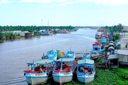 Tàu khai thác hải sản ở Kiên Giang (Ảnh minh họa: Quốc Trinh).