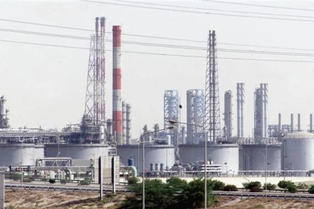 Toàn cảnh một cơ sở sản xuất dầu của Saudi Arabia ở Vịnh Jubail. (Ảnh: AFP/TTXVN)