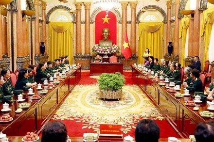 Quang cảnh buổi tiếp. (Nguồn: TTXVN)