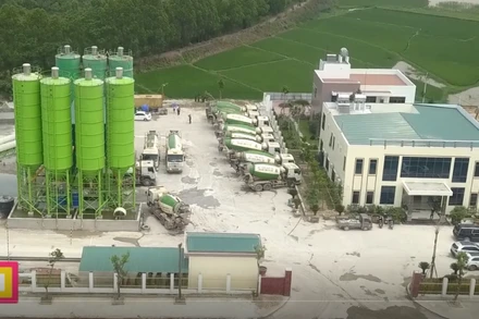 Nhà máy sản xuất bê-tông tươi Bảo An được đầu tư hiện đại, đồng bộ.
