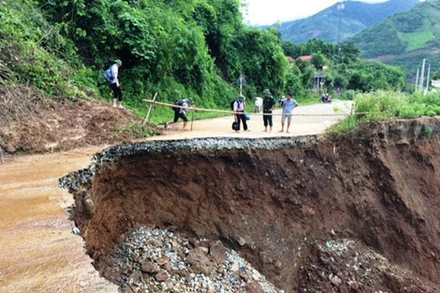 Nguy cơ cao đến rất cao xảy ra lũ quét, sạt lở đất tại các tỉnh vùng núi Bắc Bộ. (Ảnh minh họa)