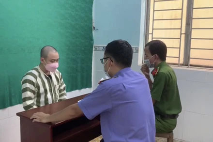 Bị can Trần Hữu Tín. (Ảnh: Công an cung cấp)