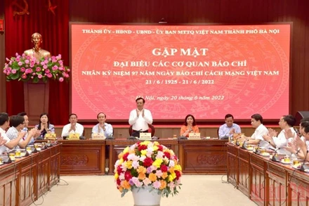 Quang cảnh buổi gặp mặt. (Ảnh: Duy Linh)