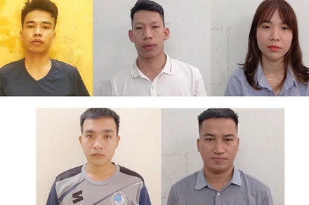 5 đối tượng đã bị công an bắt tạm giam.