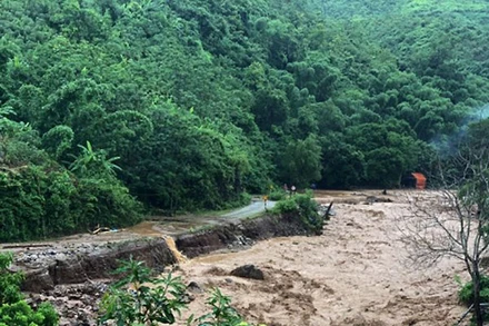 Vùng núi và trung du Bắc Bộ tiếp tục có mưa to đến rất to, nguy cơ cao lũ quét, sạt lở đất và ngập úng vùng trũng, thấp. (Ảnh minh họa)