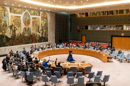 Một phiên họp của Hội đồng Bảo an Liên hợp quốc. (Nguồn: THX/TTXVN)