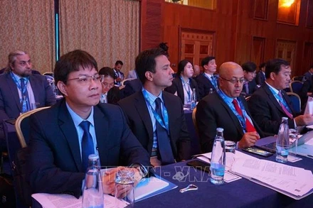 Đoàn đại biểu Đảng ta do đồng chí Ngô Lê Văn, Phó Trưởng Ban Đối ngoại Trung ương làm Trưởng đoàn tham dự các sự kiện. (Ảnh: TTXVN)