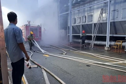 Hiện trường vụ cháy.