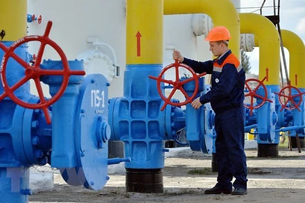 Trạm bơm khí đốt ở Boyarka, Ukraine. (Ảnh: AFP/TTXVN)