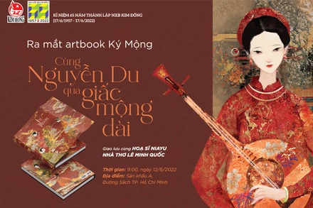 Giới thiệu artbook "Ký mộng". (Ảnh: Nhà xuất bản Kim Đồng)