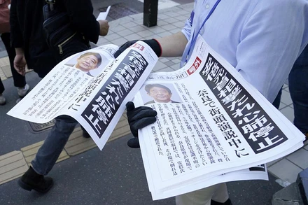 Hiện trường cựu Thủ tướng Nhật Bản bị bắn