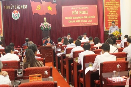 Công bố quyết định thành lập Ban Chỉ đạo phòng, chống tham nhũng, tiêu cực tỉnh Đắk Nông.