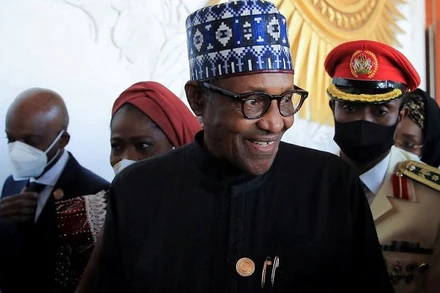 Tổng thống Nigeria Muhammadu Buhari. (Ảnh: REUTERS)