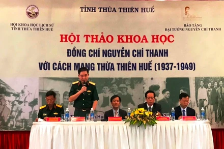 Lãnh đạo tỉnh và các ban, ngành chủ trì hội thảo khoa học “Đồng chí Nguyễn Chí Thanh với cách mạng Thừa Thiên Huế (1937-1949)”.