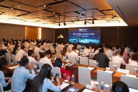 Quang cảnh buổi tập huấn.