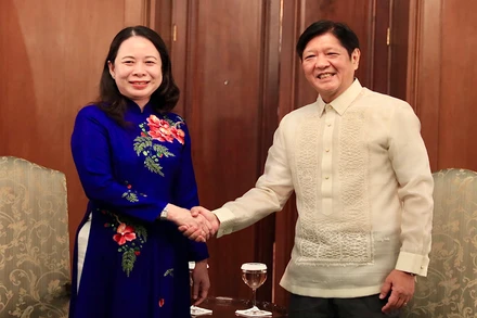 Phó Chủ tịch nước Võ Thị Ánh Xuân hội kiến với Tổng thống Philippines Ferdinand Romualdez Marcos Jr. 