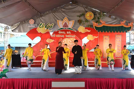 Biểu diễn nghệ thuật tại Lễ giỗ ông, bà Đỗ Công Tường lần thứ 202.