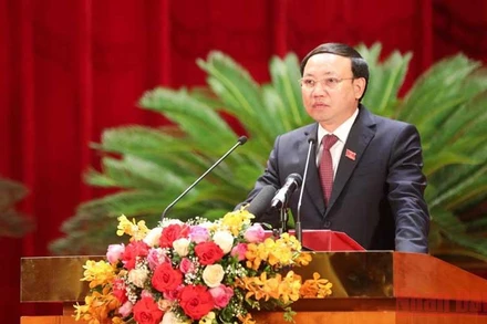 Bí thư Tỉnh ủy Quảng Ninh Nguyễn Xuân Ký phát biểu tại Kỳ họp thứ chín, Hội đồng nhân dân tỉnh Quảng Ninh khoá XIV, nhiệm kỳ 2021-2026.