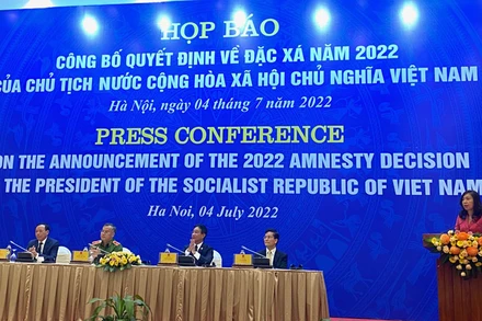 Họp báo công bố Quyết định về đặc xá năm 2022 của Chủ tịch nước.