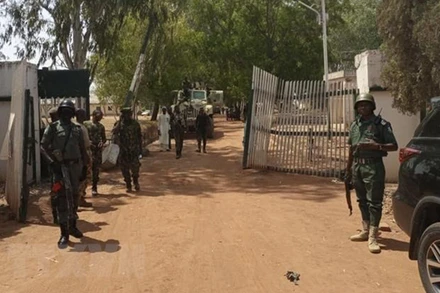 Binh sĩ và cảnh sát Nigeria. (Ảnh: AFP/TTXVN)