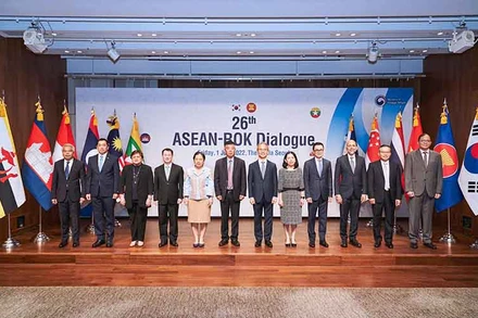 Đối thoại ASEAN-Hàn Quốc lần thứ 26 là đối thoại đầu tiên do ASEAN và bên đối tác tổ chức trực tiếp sau hai năm gián đoạn bởi Covid-19. (Ảnh: Bộ Ngoại giao)