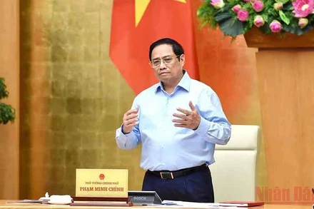 Thủ tướng Phạm Minh Chính phát biểu tại hội nghị.