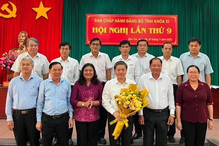  Ban Chỉ đạo phòng, chống tham nhũng, tiêu cực tỉnh Bến Tre ra mắt tại Hội nghị.
