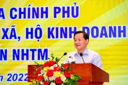 Phó Thủ tướng Lê Minh Khái phát biểu chỉ đạo tại Hội nghị.