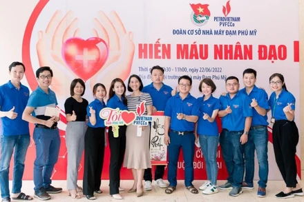 Ấm áp chương trình hiến máu nhân đạo của Đoàn Thanh niên Nhà máy Đạm Phú Mỹ