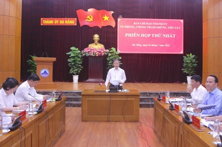 Ban Chỉ đạo phòng chống tham nhũng, tiêu cực thành phố Đà Nẵng họp phiên thứ nhất.