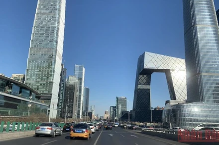 Khu vực trung tâm Thủ đô Bắc Kinh, Trung Quốc. (Ảnh: HỮU HƯNG)