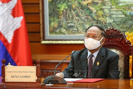 Chủ tịch Quốc hội Vương quốc Campuchia Samdech Heng Samrin. (Ảnh: TTXVN)