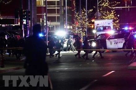Hiện trường một vụ xả súng tại Mỹ. (Ảnh minh họa: USA Today/TTXVN)