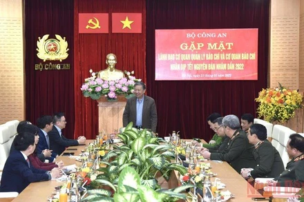 Đại Tướng Tô Lâm cho biết, các cơ quan báo chí thời gian qua đã đồng hành cùng Bộ Công an trên mọi hoạt động, lĩnh vực. (Ảnh: TRẦN HẢI)