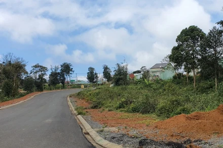 Thực trạng vị trí được quy hoạch thực hiện Dự án khai thác quỹ đất khu biệt thự phía bắc trung tâm huyện Kon Plông.