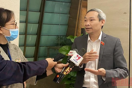 Ông Phan Đức Hiếu, Ủy viên Thường trực Ủy ban Kinh tế của Quốc hội, đại biểu Quốc hội tỉnh Thái Bình. (Ảnh: TRỊNH DŨNG)