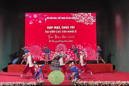 Một tiết mục văn nghệ trong chương trình.