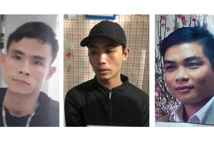 Các đối tượng thực hiện vụ cướp.