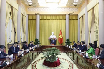 Hình ảnh tại buổi lễ. (Ảnh: TTXVN)