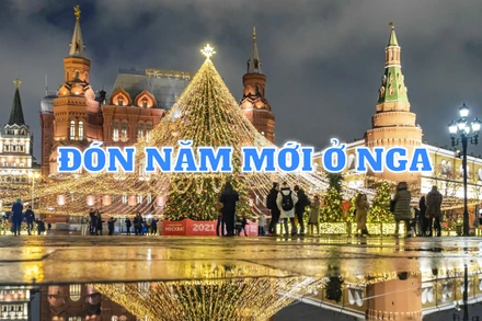 Đón năm mới ở Nga